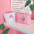 Korean edition ins small fresh pink flamingo pink panther cosmetic bag.