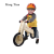 Children's Wooden two wheeled balanced bicycles booting walkers