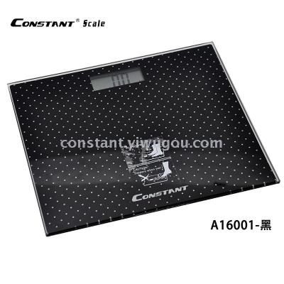 [Constant-A16001] a transparent tempered glass square weighing scale electronic personal scale.