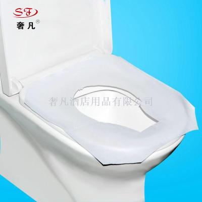 Disposable disposable toilet seat cushion for travel on business trip.