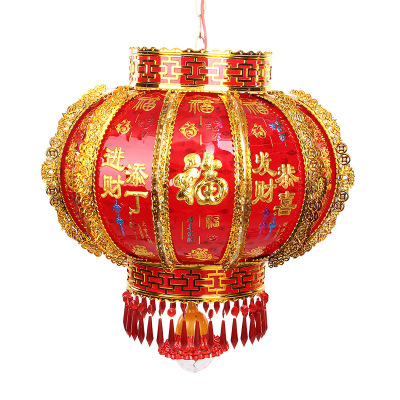 Factory Direct Sales Fugui Red Lantern Festival Festive Chandelier Outdoor Decorative Lantern Jewelry round Blessing Tome Lamp