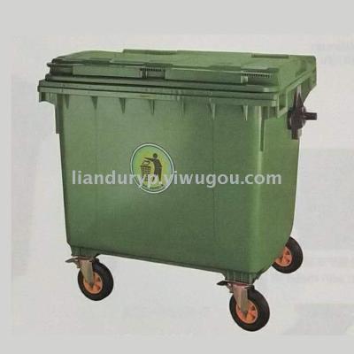 Manufacturers sell 1100L outdoor sanitation trash cans.