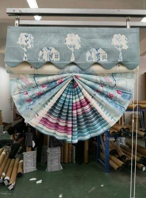 Customized Bedroom Living Room Curtain Fan-Shaped Roman Curtains Wholesale and Retail