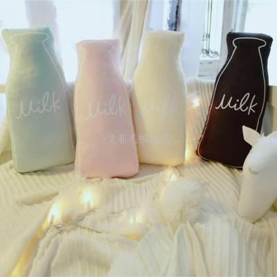 Ins fresh milk bottle double - sided printed cloud pillow backrest room decorated with plush toys