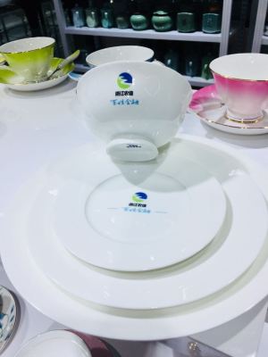 Custom-made korui bone China tableware series ceramic hotel supplies