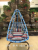 Rattan Chair Hanging Basket Indoor Outdoor Balcony Swing Hanging Chair Adult Bird's Nest Single Rocking Chair Blue Promotion