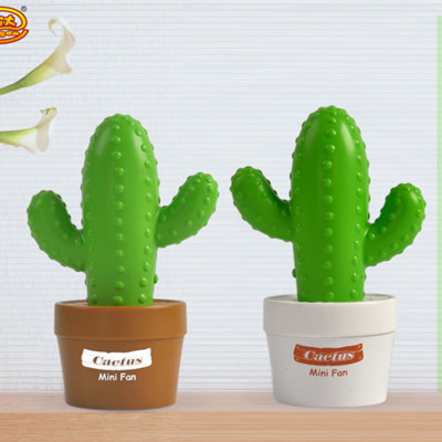 Creative Fashion Cactus USB Rechargeable Fan Portable Electric Fan Storage Bedroom Office USB Charging