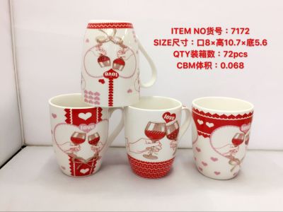 Xingda neo-style drum ceramic cups, a variety of noodles flower, have spot wholesale