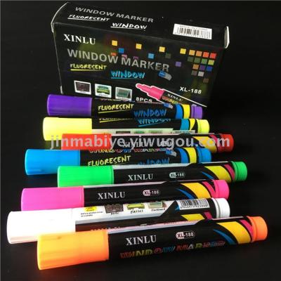 Liquid chalk-fluorescent lamp board pen cartridge for spot 8 color.
