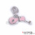 Tingting accessories factory direct selling heart type key pendant accessories.