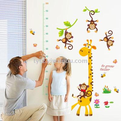 180CM height sticker DIY giraffe height stickers children measure height stickers.