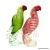 Glass handicraft glass crystal auspicious happy parrot bird home decoration.