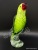 Glass handicraft glass crystal auspicious happy parrot bird home decoration.