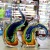 Colored glass handicraft anti-shadow elephant household decoration decorative hand-made creative gifts.