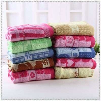 The cheap jacquard pattern is soft and the bath towel complete bath towel.