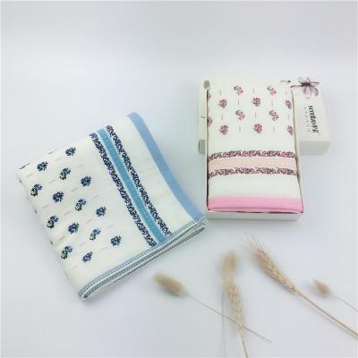 Cloth art printed cotton soft household towel.