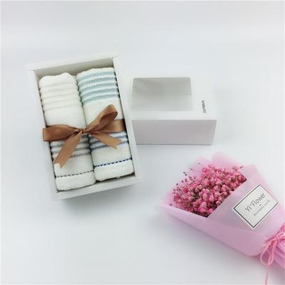 Manufacturers direct sale 32 - strand pure cotton water absorption small fresh gift towel set 2018.