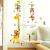 180CM height sticker DIY giraffe height stickers children measure height stickers.