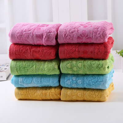 Soft and comfortable jacquard bath towel pure cotton gift towel.