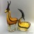 Antelope colored glass handicraft animal home decoration is a hot sale of high-end handmade creative gifts.