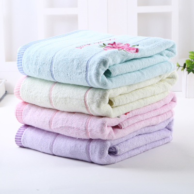 Embroider all cotton soft absorbent towel face towel pure cotton and thick face towel.