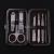 Stainless steel manicure and nail clippers set 7 pieces of nail file eyebrow clip.