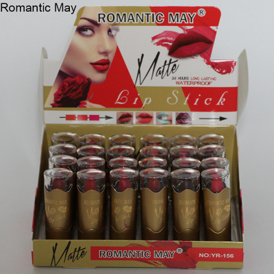 Romantic May Branded Lipstick Extended Moisturization Non-Marking Moisturizing Lipstick Waterproof Student Rosy Brown Lip Gloss