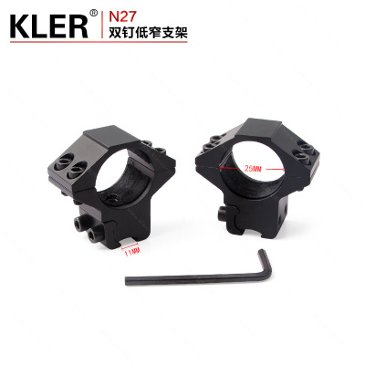 25 pipe diameter twin nail 11mm narrow clamp with sight glass bracket.