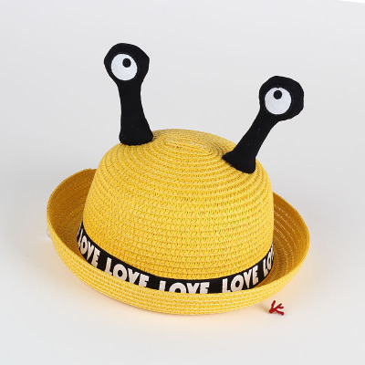 New cartoon tentacles and cute baby animal, straw hat baby sun hat MZ2282.
