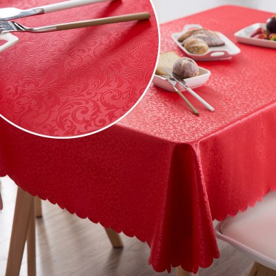 European-style table cloth waterproof and oil proof and anti-oil, rectangular table tablecloth tea table cloth.