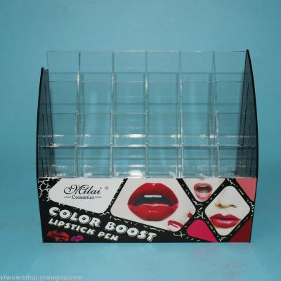 New black acrylic lipstick pen display rack.