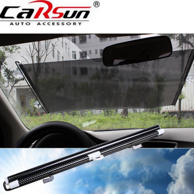 Direct Sales Steering Rod Outlets Sun Block Car Automatic Shrink Sunshade Black Pull Rod Sun Shade