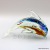 Glass handicraft glass porpoise bow back home furnishings decorative pieces of Marine animal handicrafts creative gifts.