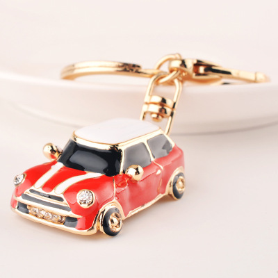 American and European fashion MINI car key ring exquisite small gift key pendant beetle car manufacturers direct sales