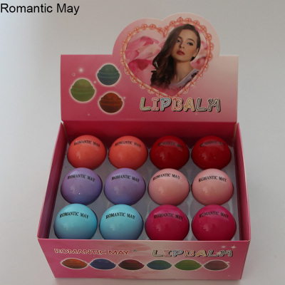 Romantic May Ball Lip Balm Long-Lasting Full Shiny Moisturizing Transparent Six Colors Lip Balm Wholesale