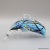 Glass handicraft glass porpoise bow back home furnishings decorative pieces of Marine animal handicrafts creative gifts.