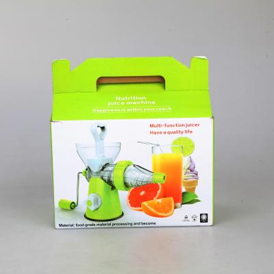 Household multi-function hand-cranked fruit juicer