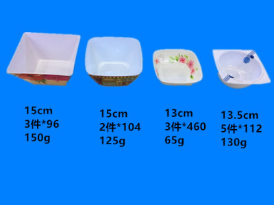 Miamine sifang bowl Miamine tableware milamine stock spot models many price concessions