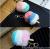 The new creative fruit shape key chain pendant with three color ice cream ball bags for The purpose of wholesale