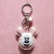 Cute mickey PU pendant student satchel hang decoration trend female key chain creative jewelry
