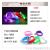 2138 new luminous leather bracelet 6 color mixed flash hand ring 3 light soft glue bracelet party props for party party.