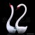 Home decoration bridal chamber furnishings wedding creative gift crystal white pair of couples swans.