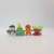 Pencil with 4 Chistmas shape erasers set