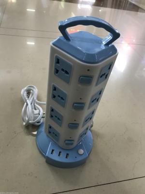 The tower socket with switch handle USB European plug 16A 2-5 good quality.