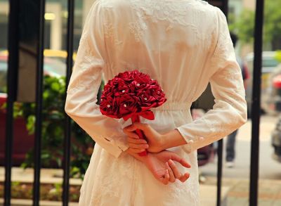 Holding Roses Bridal Bouquet European-Style Romantic Simple and Beautiful Fashion Holding Flowers