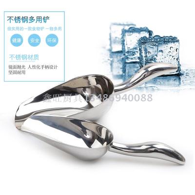 Thickened stainless steel ice shovel multi-purpose food grain shovel dried fruit snack general.