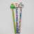 Pencil with 3 Christmas shape erasers set