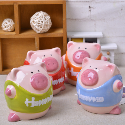 Manufacturer direct selling cartoon dynamic cute piggy bank storage tank children six creative gift wholesale.
