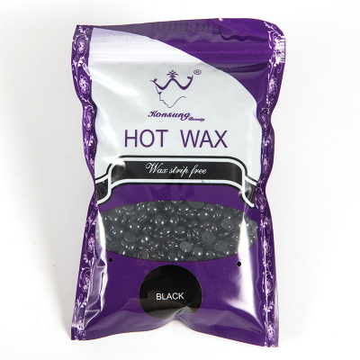 300g pellet hot wax strips free rosin wax Black