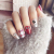 Ultra-Thin Nail Sticker Summer New Heart-Shaped Bow Pattern Black and White